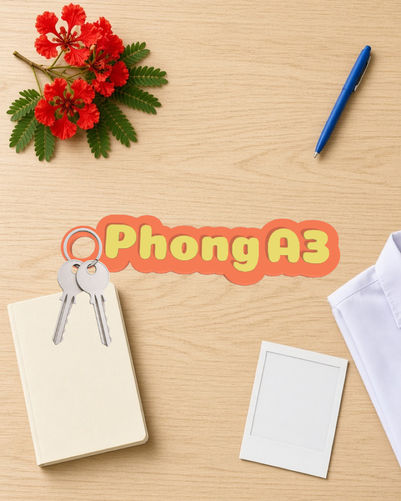 Móc khoá tên mẫu Phong A3